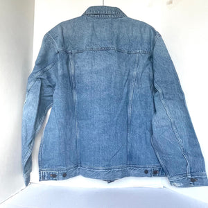 Madewell Denim Jacket Mens Blue Trucker Oversized Faded, Manitoba Wash