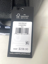 Load image into Gallery viewer, Karl Lagerfeld Paris product tag with barcode and pricing information on a neutral background