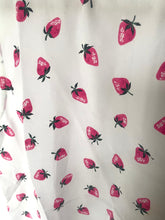 Load image into Gallery viewer, Equipment Lyle Sleeveless Silk Top White Strawberry Print Womens XS