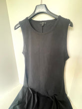 Load image into Gallery viewer, J.Crew High-Low Maxi Dress Womens Large Tall Sleeveless Cotton A-Line Black