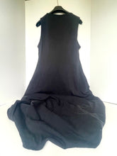 Load image into Gallery viewer, J.Crew High-Low Maxi Dress Womens Large Tall Sleeveless Cotton A-Line Black