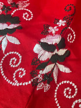 Load image into Gallery viewer, Vintage Red Dirndl Trachten Dress Embroidered Lace Blouse Apron Oktoberfest EU 40