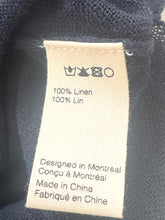 Load image into Gallery viewer, Naïf Linen Boat Neck Sweater Womens Large Blue Long Sleeve Relaxed Fit