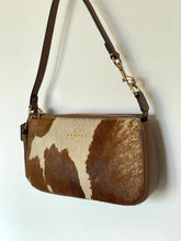 Load image into Gallery viewer, Coach Nolita 19 Wristlet CDW34 Haircalf Cow Print Leather Shoulder Bag
