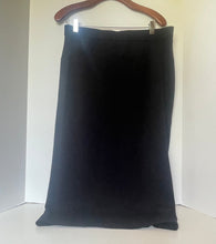 Load image into Gallery viewer, Eileen Fisher Flex Ponte Pencil Skirt Black Tencel Stretch Elastic Waist M