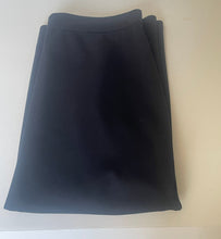 Load image into Gallery viewer, Eileen Fisher Flex Ponte Pencil Skirt Black Tencel Stretch Elastic Waist M