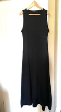 Load image into Gallery viewer, J.Crew High-Low Maxi Dress Womens Large Tall Sleeveless Cotton A-Line Black