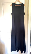 Load image into Gallery viewer, J.Crew High-Low Maxi Dress Womens Large Tall Sleeveless Cotton A-Line Black
