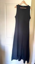 Load image into Gallery viewer, J.Crew High-Low Maxi Dress Womens Large Tall Sleeveless Cotton A-Line Black