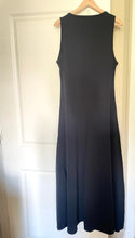 Load image into Gallery viewer, J.Crew High-Low Maxi Dress Womens Large Tall Sleeveless Cotton A-Line Black