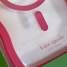 Load image into Gallery viewer, Kate Spade iPhone 15 PRO MAX Case Pink Wavy MagSafe Lightweight Clear