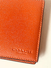 Load image into Gallery viewer, Coach Men’s ID Slim Billfold Wallet Spice orange crossgrain leather CEB80