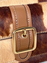 Load image into Gallery viewer, Coach Ashton Wristlet CDY07 Haircalf Cow Print Leather Clutch Brown D