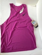 Load image into Gallery viewer, Nike AeroSwift Men's Dri-FIT ADV Running Vest Tank Top Medium Hyper Pink