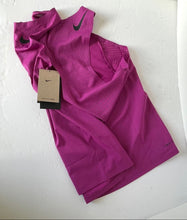 Load image into Gallery viewer, Purple athletic shirt with Nike logo on a white surface