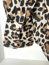 Load image into Gallery viewer, Palme Leopard Print Cotton Voile Relaxed Shirt Womens - Medium