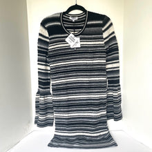 Load image into Gallery viewer, Opening Ceremony Striped Wool Knit Long Sleeve Dress Womens Medium