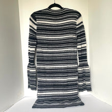 Load image into Gallery viewer, Opening Ceremony Striped Wool Knit Long Sleeve Dress Womens Medium