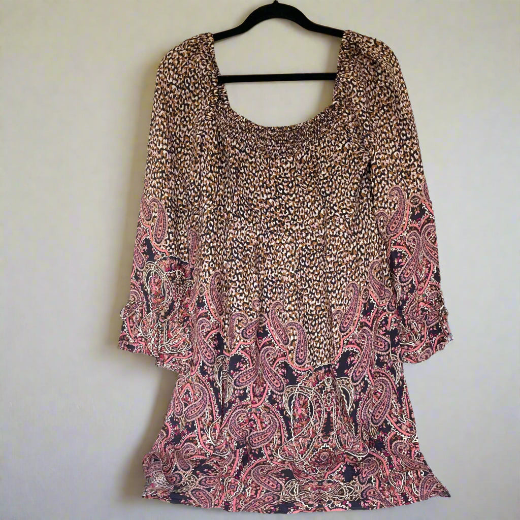 Anthropologie Mini Tunic Dress Small Square Neck Empire Waist Paisley Luxe Fashion Finds Anthropologie Mini Tunic Dress Small Square Neck Empire Waist Paisley Luxe Fashion Finds