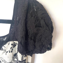Load image into Gallery viewer, Anthropologie Jumpsuit Womens 0 Gray Wide Leg Short Sleeve Floral Lace