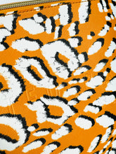 Load image into Gallery viewer, Ted Baker Luciiaa Large Yellow Leopard Makeup Cosmetic Travel Case