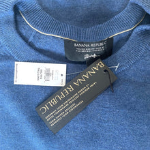 Load image into Gallery viewer, Banana Republic Merino Wool Sweater Mens XXL TALL Blue Pullover Crewneck