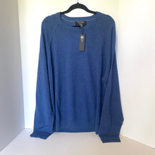 Load image into Gallery viewer, Banana Republic Merino Wool Sweater Mens XXL TALL Blue Pullover Crewneck