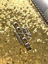 Load image into Gallery viewer, Coach Wizard of Oz Gold Glitter Mini Skinny Leather Wallet Keyring Box