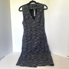 Load image into Gallery viewer, Alice + Olivia Carissa Gray Faux-Wrap Sheath Dress 10