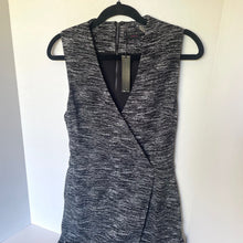 Load image into Gallery viewer, Alice + Olivia Carissa Gray Faux-Wrap Sheath Dress 10