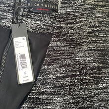 Load image into Gallery viewer, Alice + Olivia Carissa Gray Faux-Wrap Sheath Dress 10