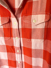 Load image into Gallery viewer, Outerknown Blanket Plaid Shirt Womens M/L Flannel Long Sleeve Pink Orange