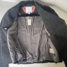 Load image into Gallery viewer, Anthropologie Peacoat Gray Cropped Jacket Womens 2 Ett:twa Blazer