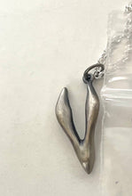 Load image into Gallery viewer, Andree Chenier Sterling Silver Rabbit Pendant Necklace Oxidized