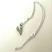 Load image into Gallery viewer, Andree Chenier Sterling Silver Rabbit Pendant Necklace Oxidized