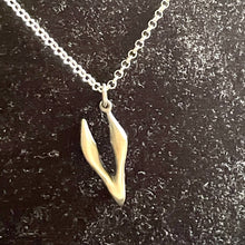 Load image into Gallery viewer, Andree Chenier Sterling Silver Rabbit Pendant Necklace Oxidized