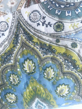 Load image into Gallery viewer, Hand-Sewn Paisley Quilt Twin 68x86 Cotton Multicolor Genoa Reversible Bedspread