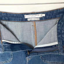 Load image into Gallery viewer, Contemporaine Simons Stretch Denim Midi Skirt Womens 12 A-Line Flare NWOT