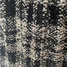 Load image into Gallery viewer, Anna Sui for Anthropologie Black Plaid Sequin Pencil Skirt Women's XS