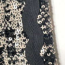 Load image into Gallery viewer, Anna Sui for Anthropologie Black Plaid Sequin Pencil Skirt Women's XS