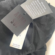 Load image into Gallery viewer, Anna Sui for Anthropologie Black Plaid Sequin Pencil Skirt Women's XS
