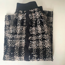 Load image into Gallery viewer, Anna Sui for Anthropologie Black Plaid Sequin Pencil Skirt Women's XS