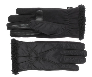 Isotoner Gloves Womens Small Medium Black SmarTouch Thermflex-Lined  Soft Nylon