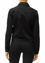 Load image into Gallery viewer, J Brand Jacket Womens Black Denim Cropped Slim Fit Cotton Rigid Denim