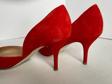 Load image into Gallery viewer, J.Crew Colette D'Orsay Red Suede Leather High Heel Pumps – Women's Size 8