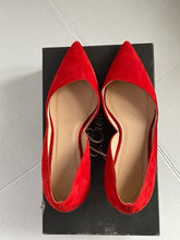 Load image into Gallery viewer, J.Crew Colette D'Orsay Red Suede Leather High Heel Pumps – Women's Size 8