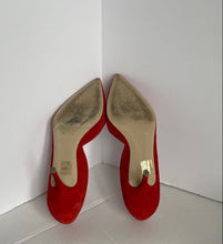 Load image into Gallery viewer, J.Crew Colette D'Orsay Red Suede Leather High Heel Pumps – Women's Size 8