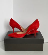 Load image into Gallery viewer, J.Crew Colette D'Orsay Red Suede Leather High Heel Pumps – Women's Size 8