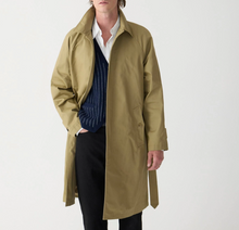 Load image into Gallery viewer, J Crew Ludlow Trench Coat Mens 42L Khaki Water-Resistant Lined Coat BS470