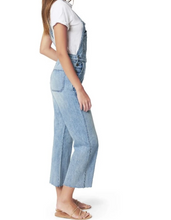Load image into Gallery viewer, Joes Overalls Womens Large Blue Crop Wide Leg Denim Slim Fit Captivate